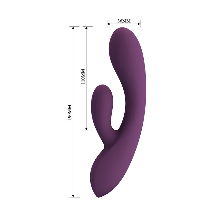 PRETTY LOVE - VIBRADOR COELHO RECARREGÁVEL ROSOLYN COM 10 FUNÇÕES
